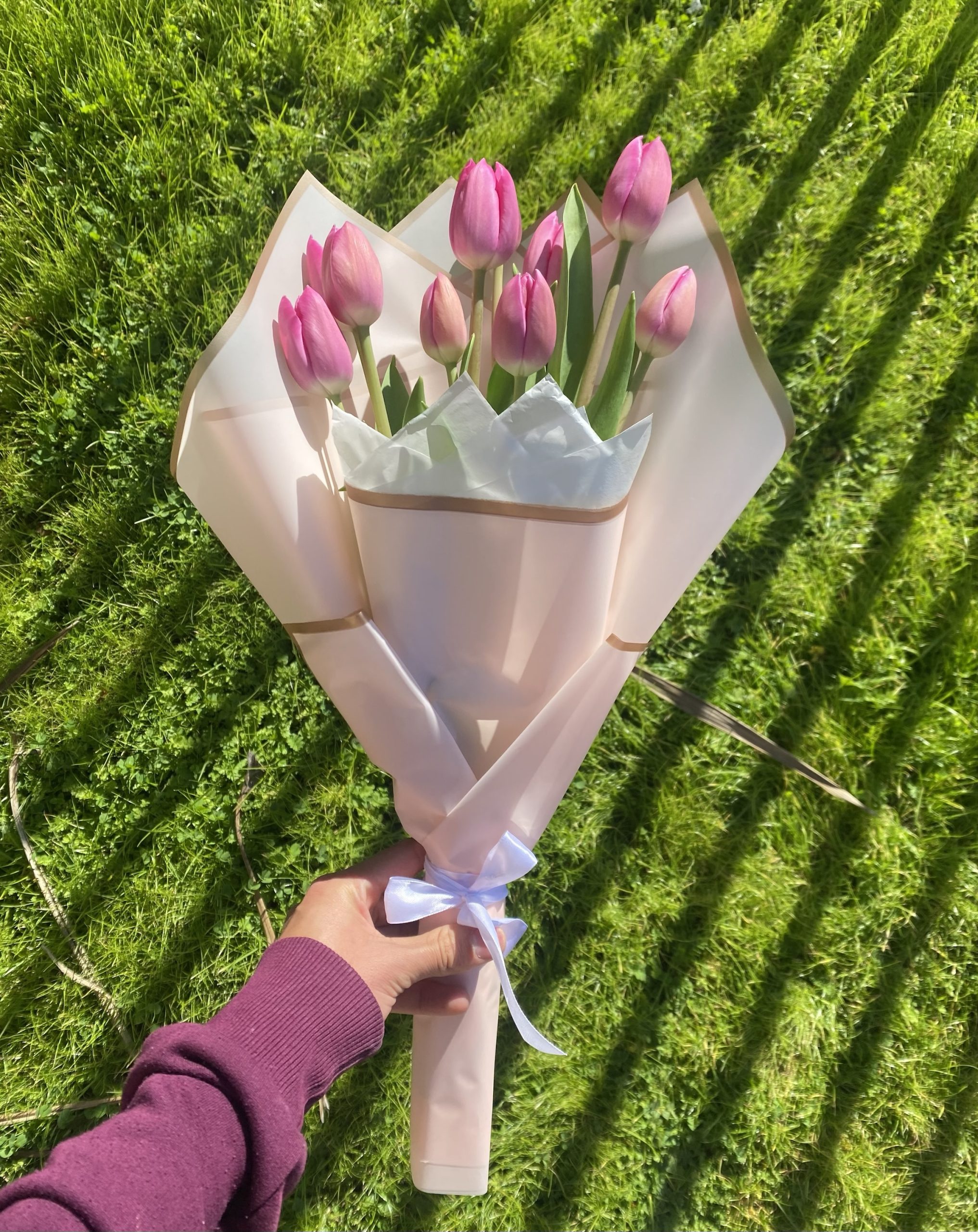 Ramo de Tulipanes Rosados Premium