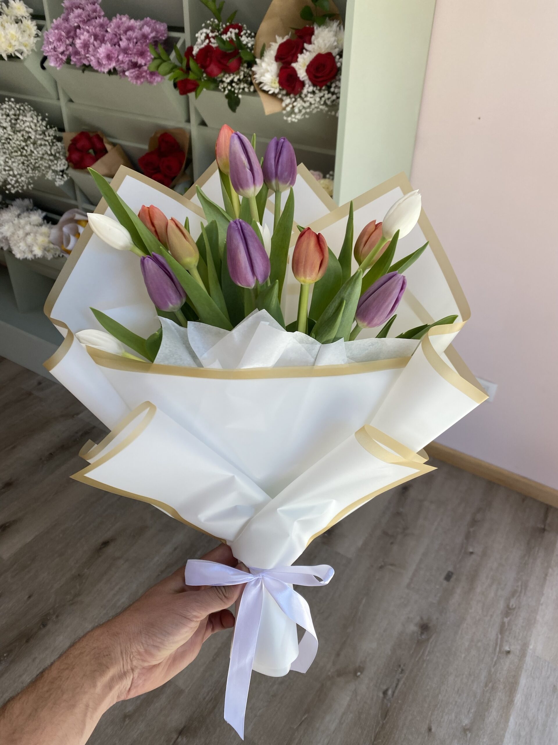 Ramo de Tulipanes Mixtos Deluxe