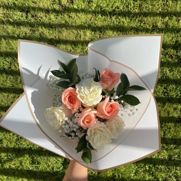 Bouquet Princess Rosas rosadas y blancas